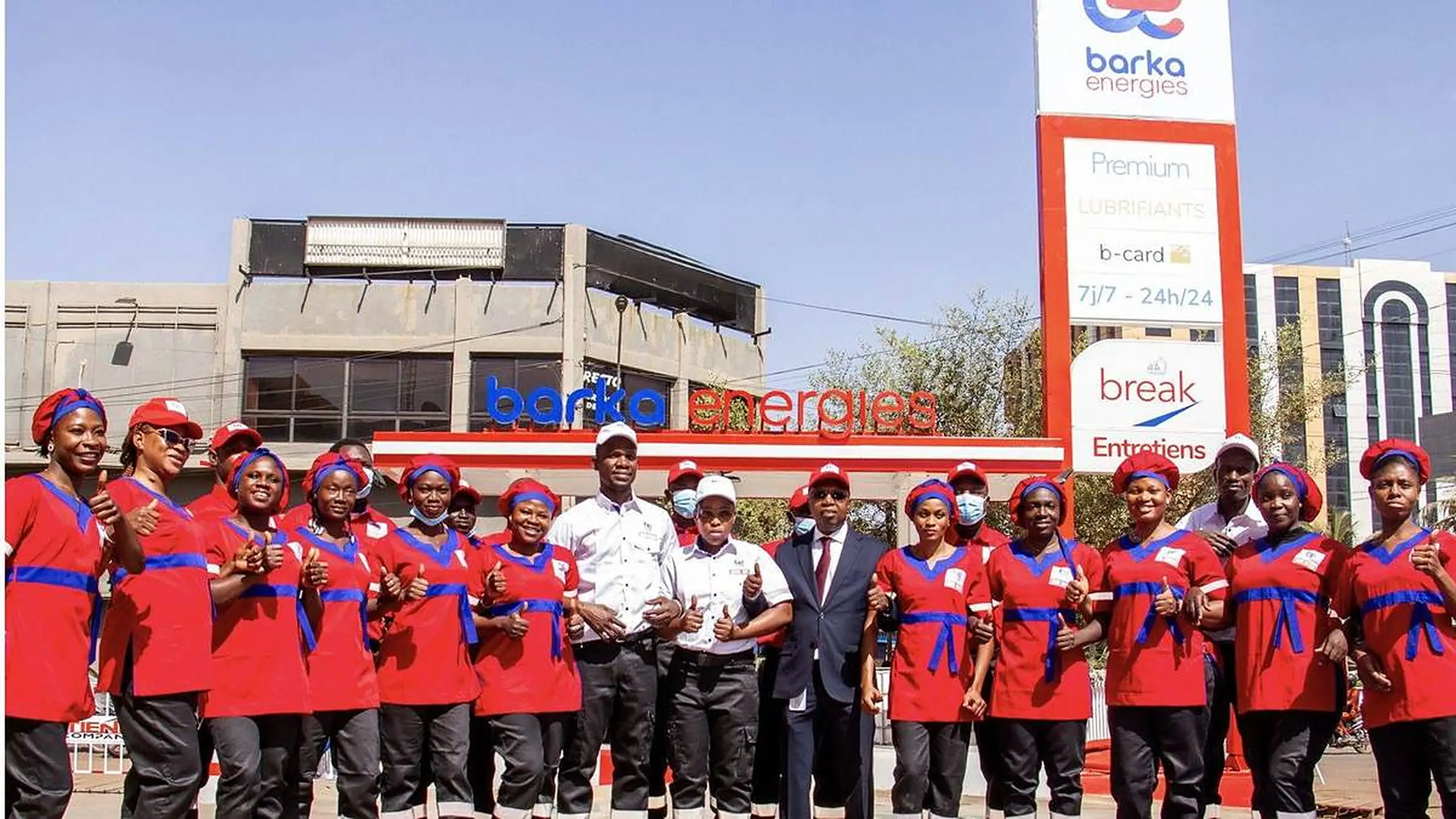 Station Barka Energies et ses équipes